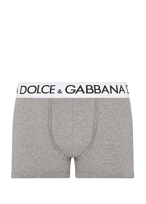 

Серые мужские боксеры с меланжевым логотипом Dolce&Gabbana