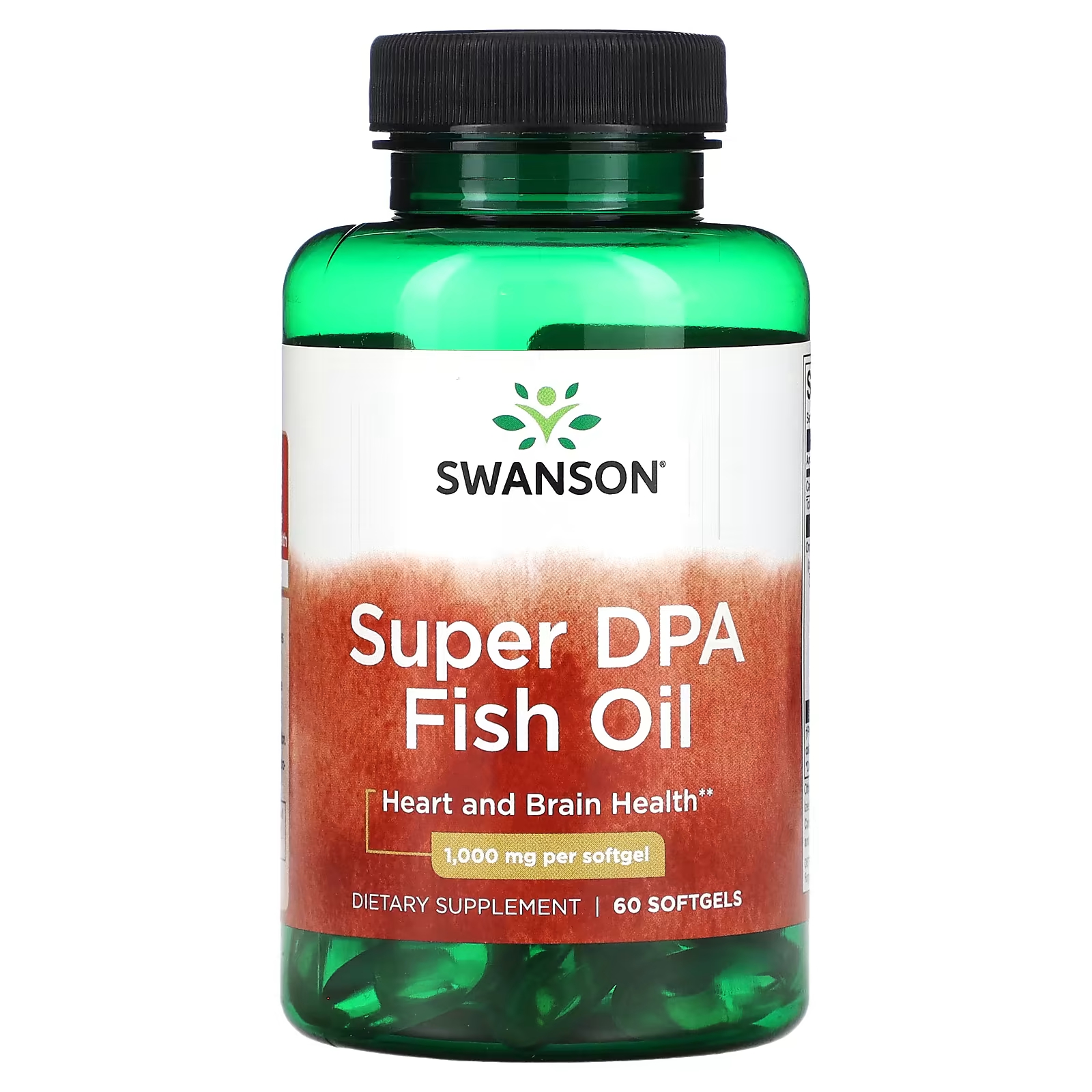 Рыбий жир Swanson Super DPA, 60 мягких таблеток new chapter рыбий жир wholemega 60 мягких таблеток