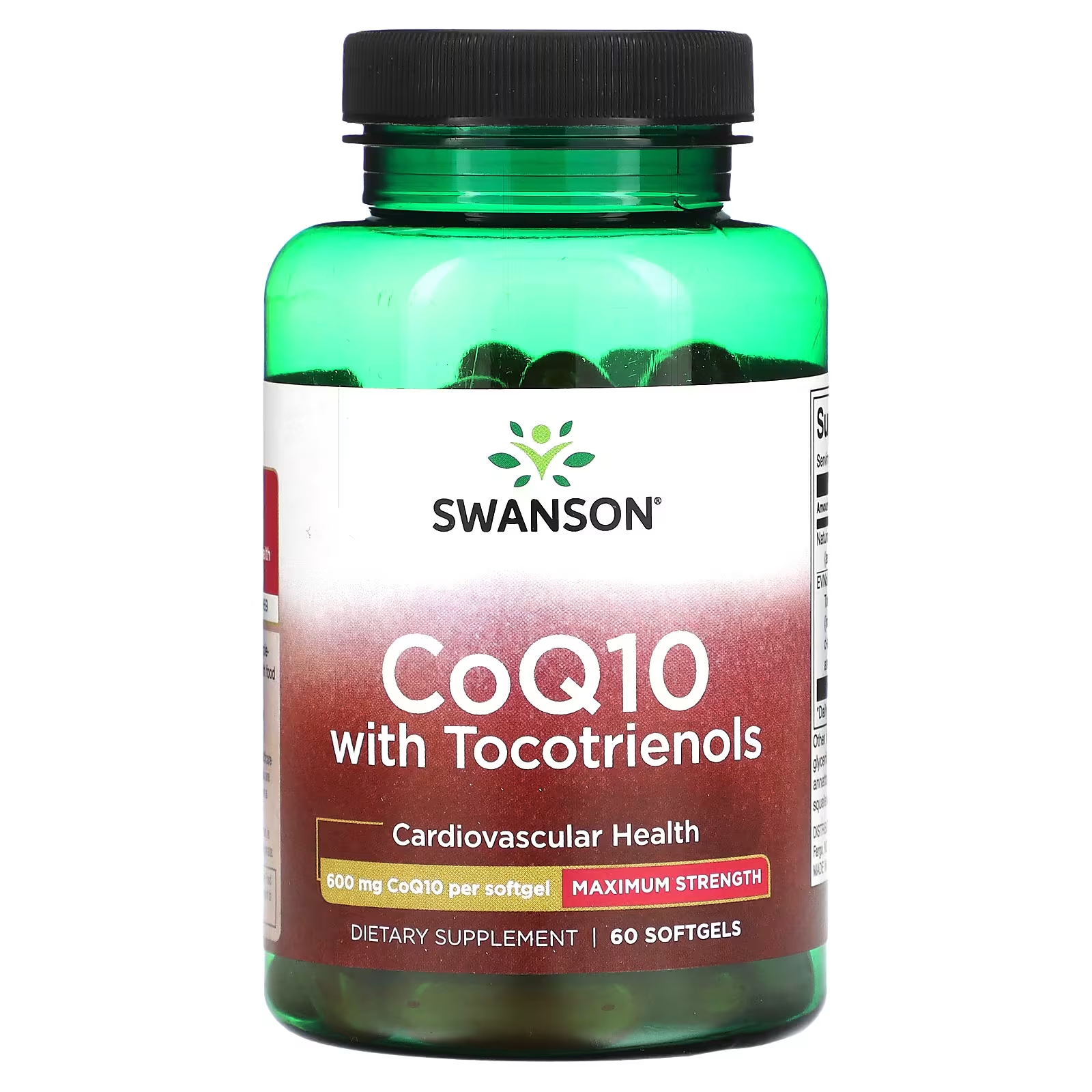 Пищевая добавка Swanson CoQ10 с токотриенолами, 60 мягких таблеток пищевая добавка now foods coq10 60 мг 60 мягких таблеток