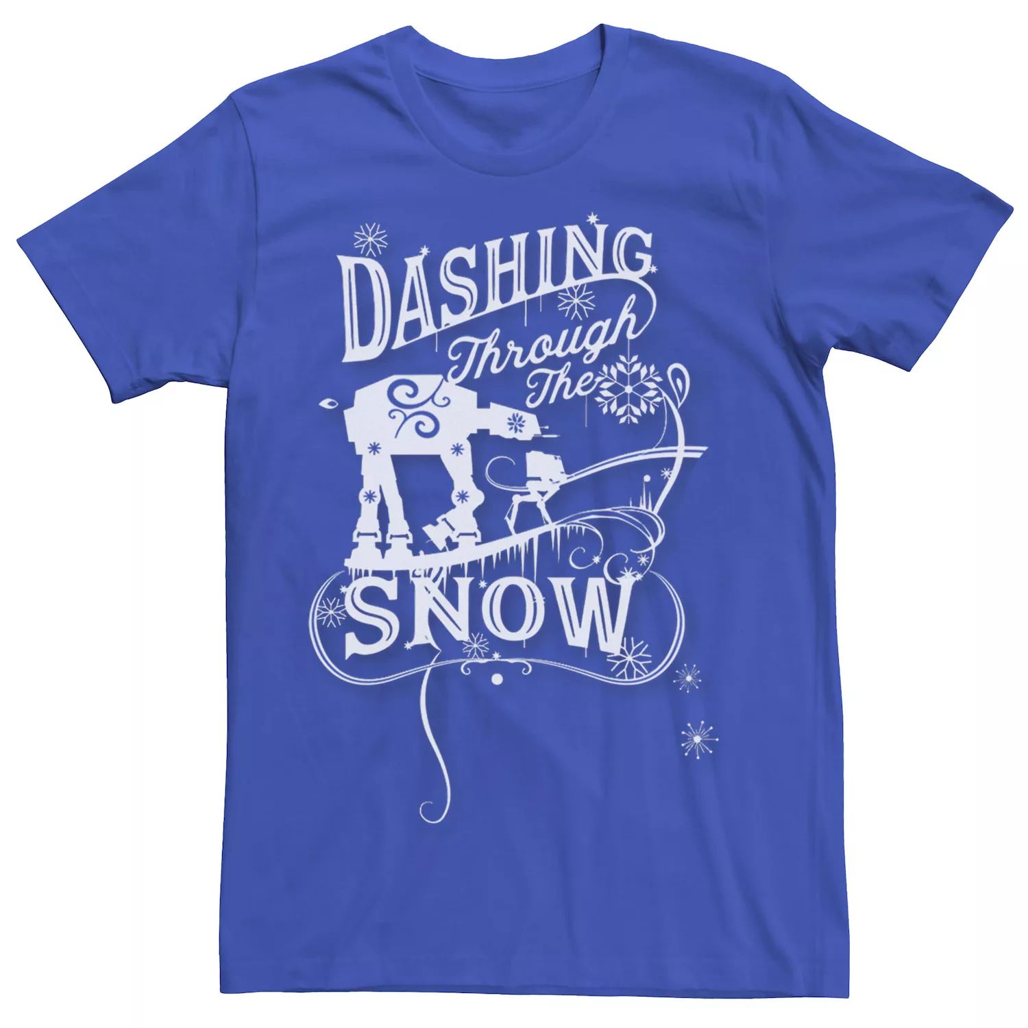 Мужская футболка с рисунком AT-AT Dashing Through Snow Star Wars