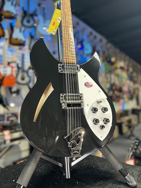 

Электрогитара 2023 Rickenbacker 330/12 Jetglo Semi-Hollow Electric | OHSC + Free Ship Authorized Dealer 740