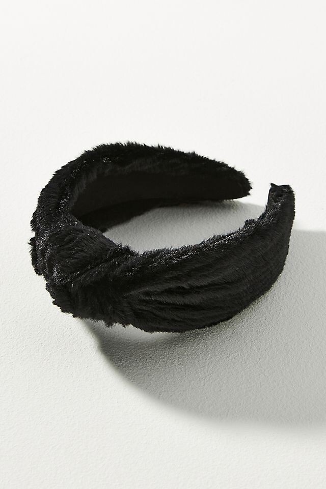 

Повязка на голову Anthropologie Everly Cozy с узлом, черный