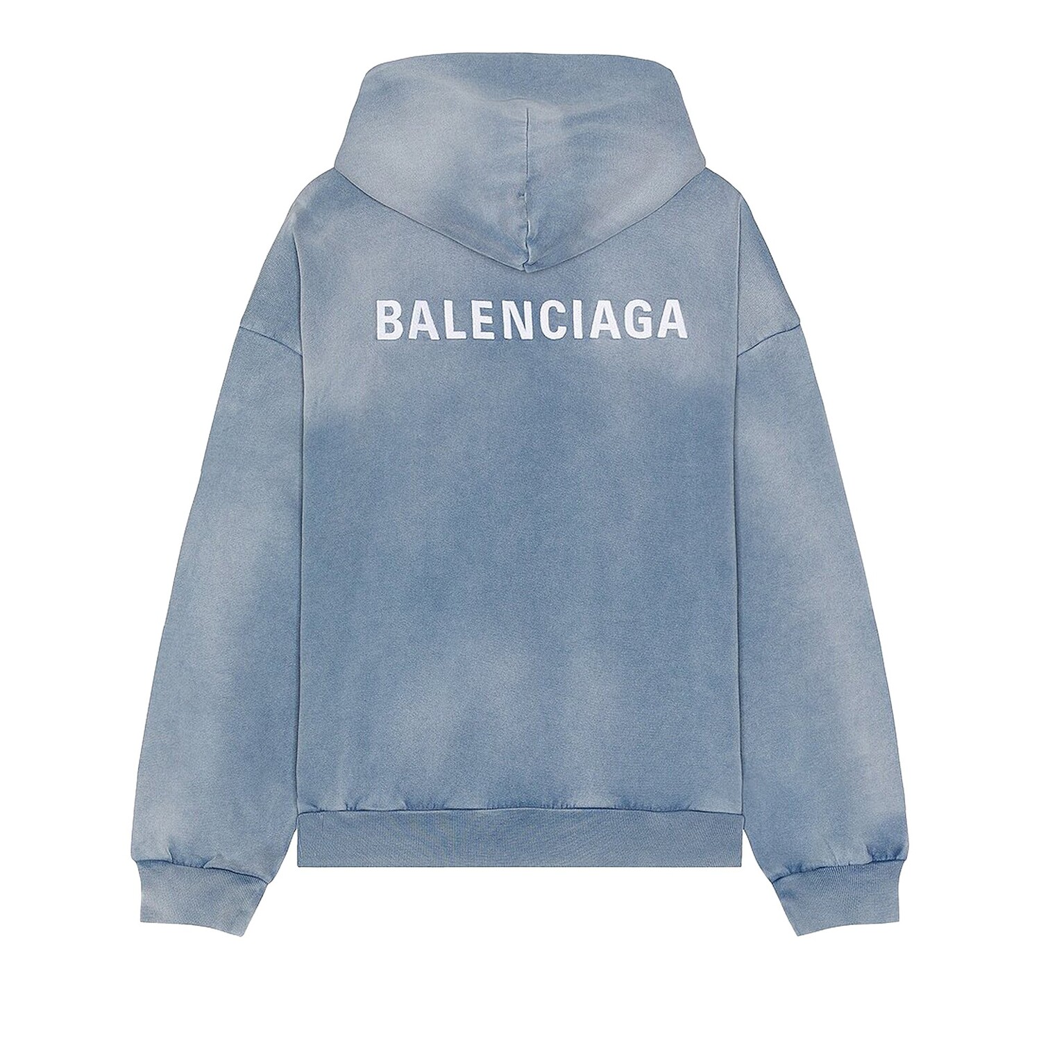 

Худи среднего кроя Balenciaga, цвет Синий