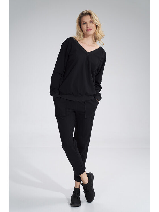 

Женские брюки regular fit Figlfigl, черный