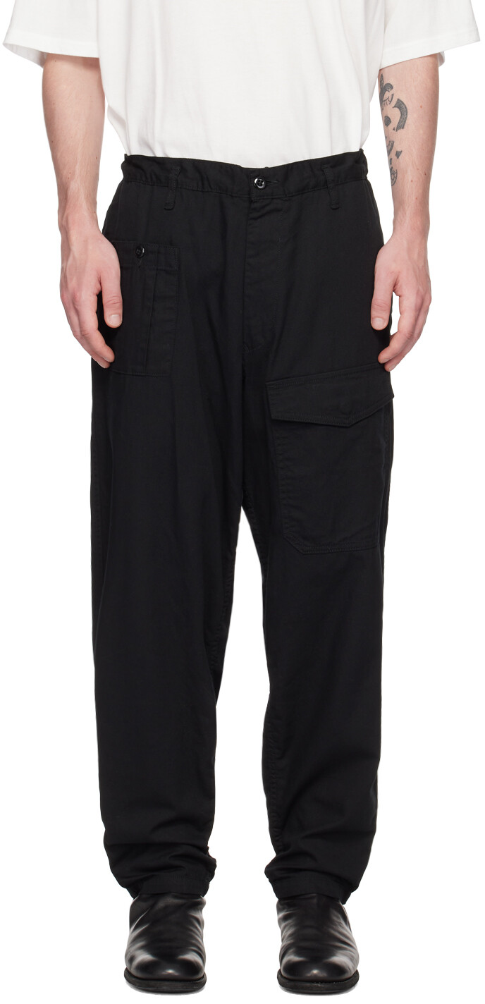 

Черные брюки карго на кулиске Yohji Yamamoto
