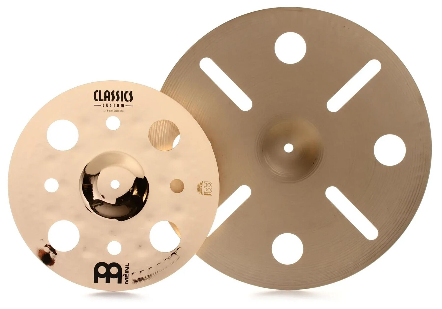 

Концептуальная модель тарелок Meinl Cymbals Люка Холланда Bullet Stack Cymbals