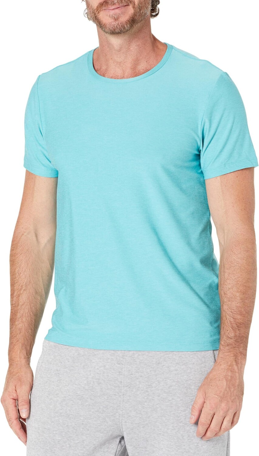 

Футболка Always Beyond Crew Beyond Yoga, цвет Belize Blue Heather