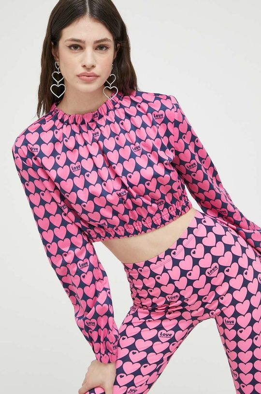 Блузка Love Moschino, розовый цена и фото