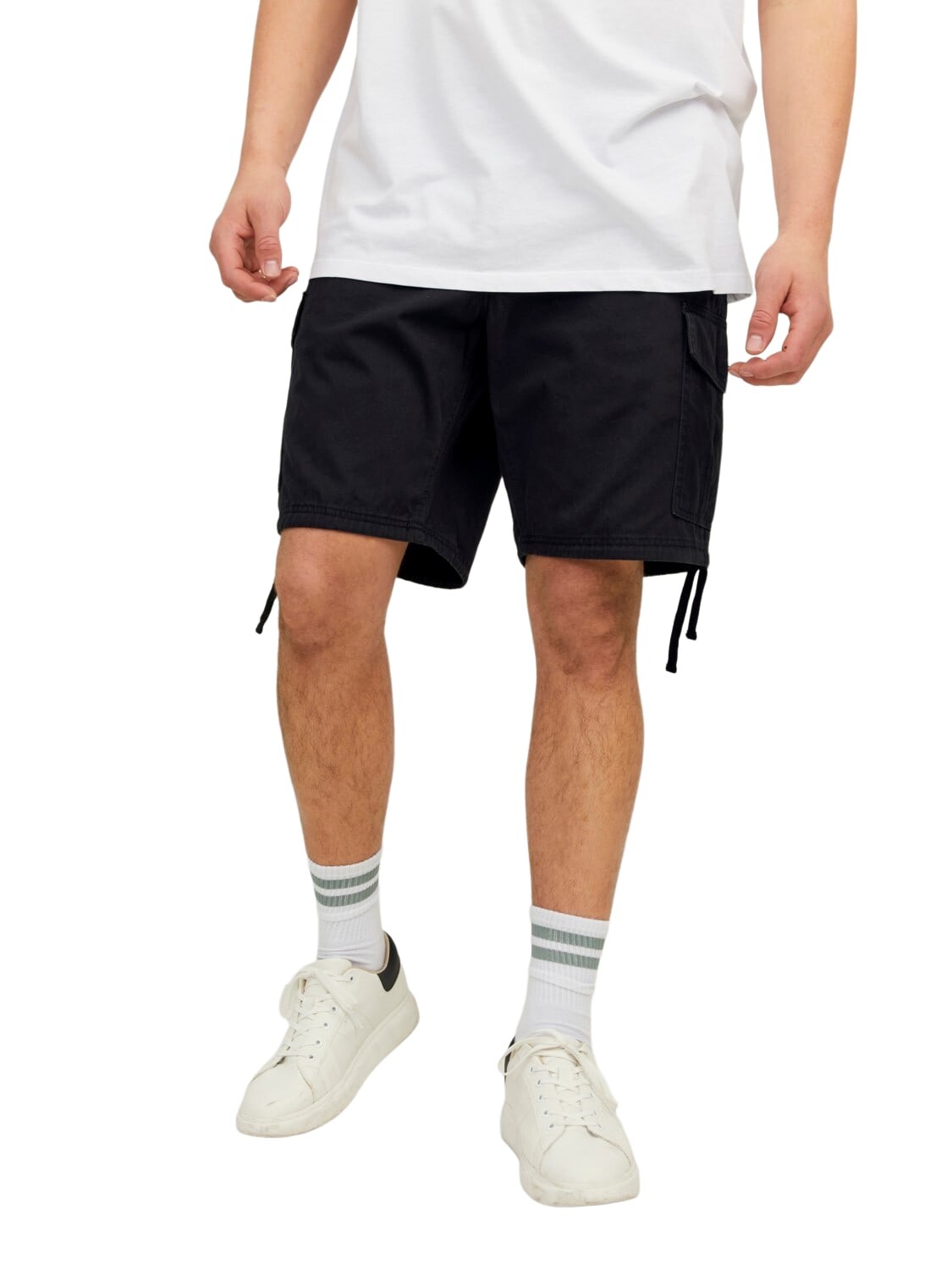 

Тканевые шорты Jack & Jones JPSTMARLEY JJCARGO comfort/relaxed, черный
