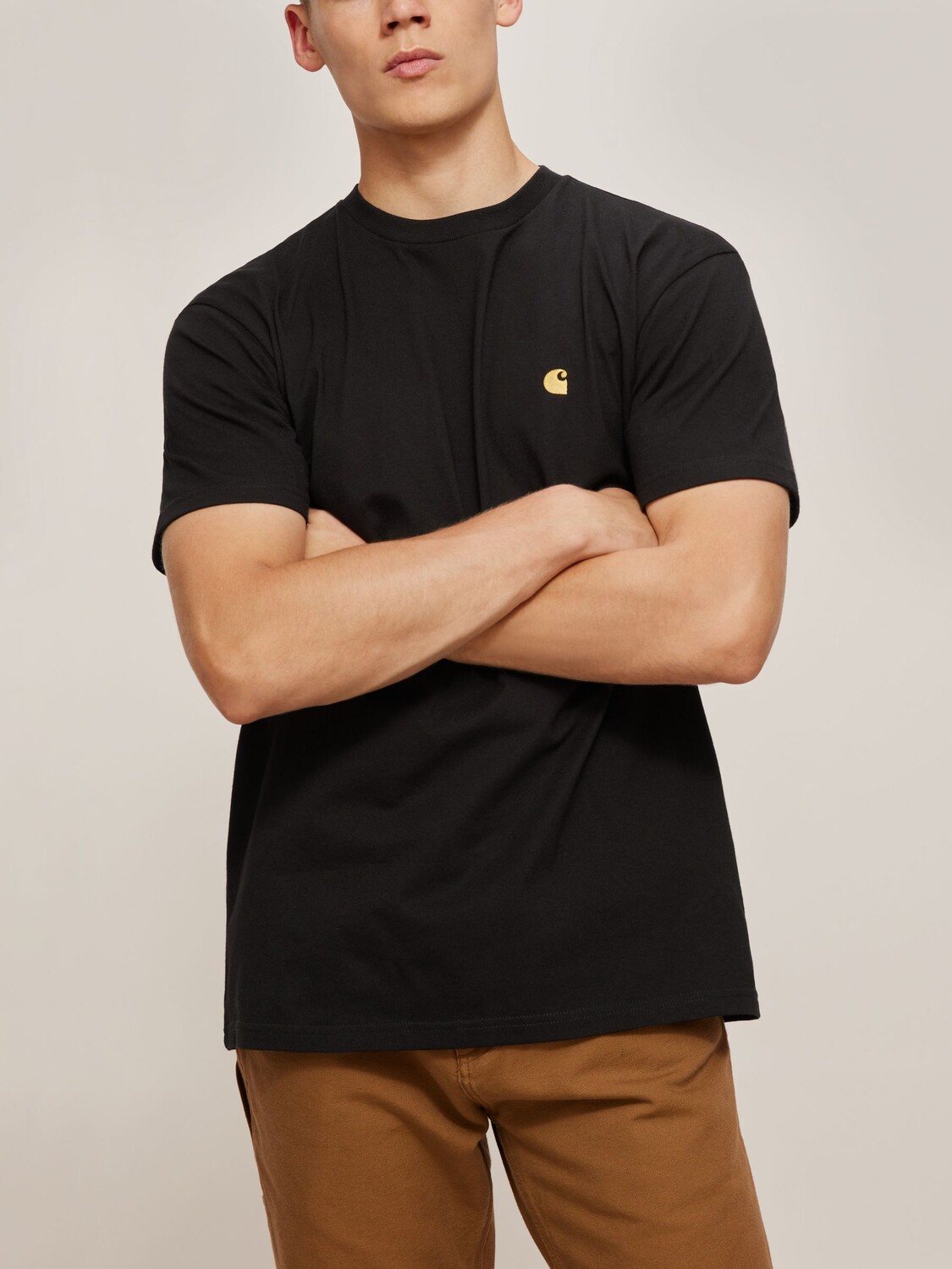 

Футболка с коротким рукавом Carhartt WIP Chase, черная, Черный