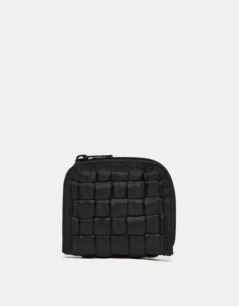 

Черный плетеный кошелек ASOS