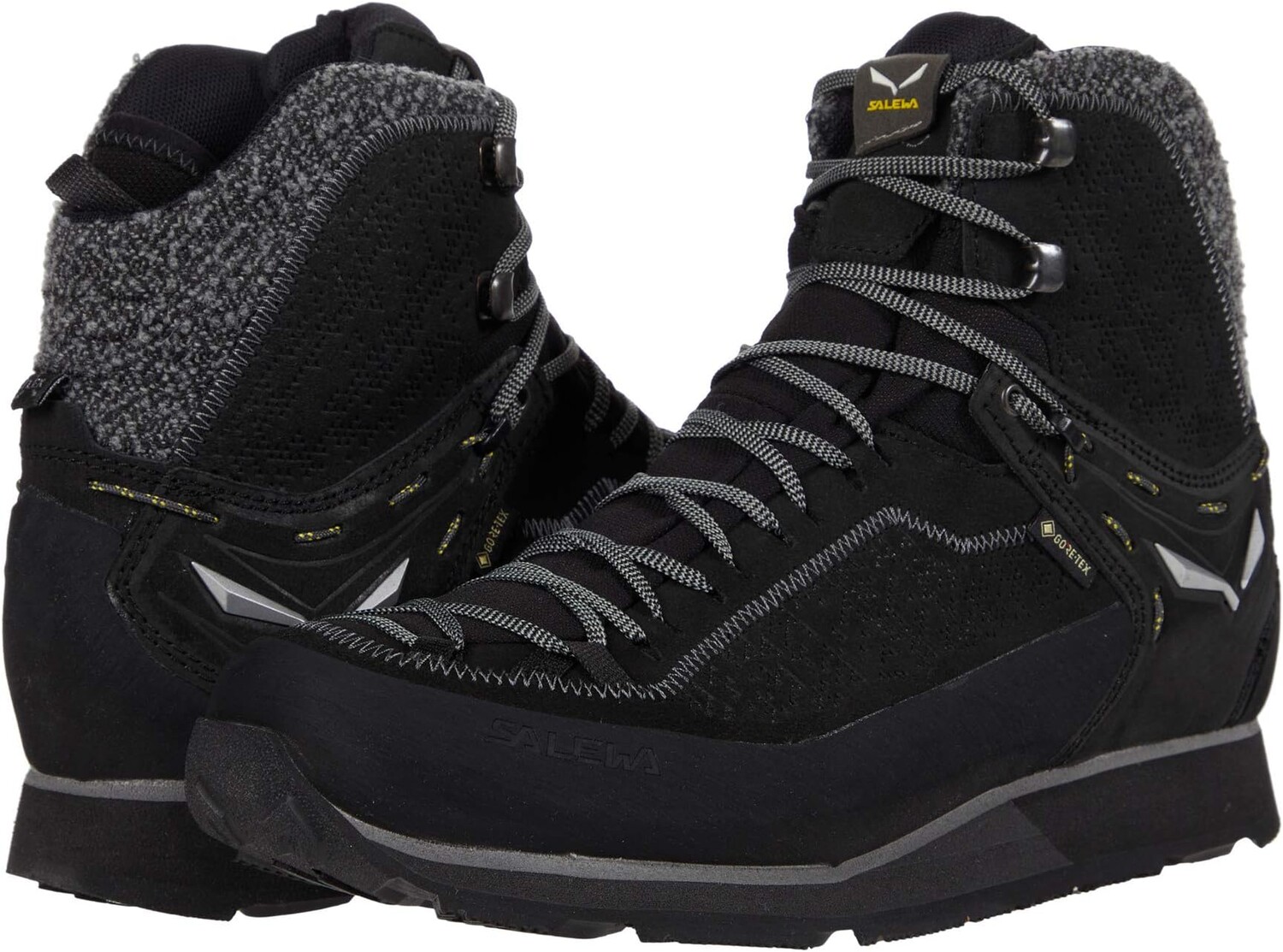 

Ботинки SALEWA Mountain Trainer 2 Winter Mid GTX, цвет Black/Black