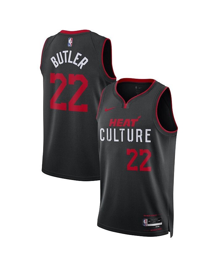 

Мужская и женская черная майка Jimmy Butler Miami Heat 2023/24 Swingman — City Edition Nike, черный