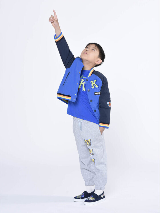 

Спортивные брюки стандартной посадки Kenzo Kids, серый