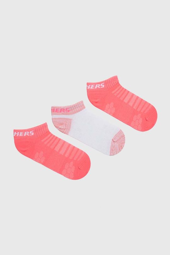 цена 3 пары детских носков Skechers, розовый