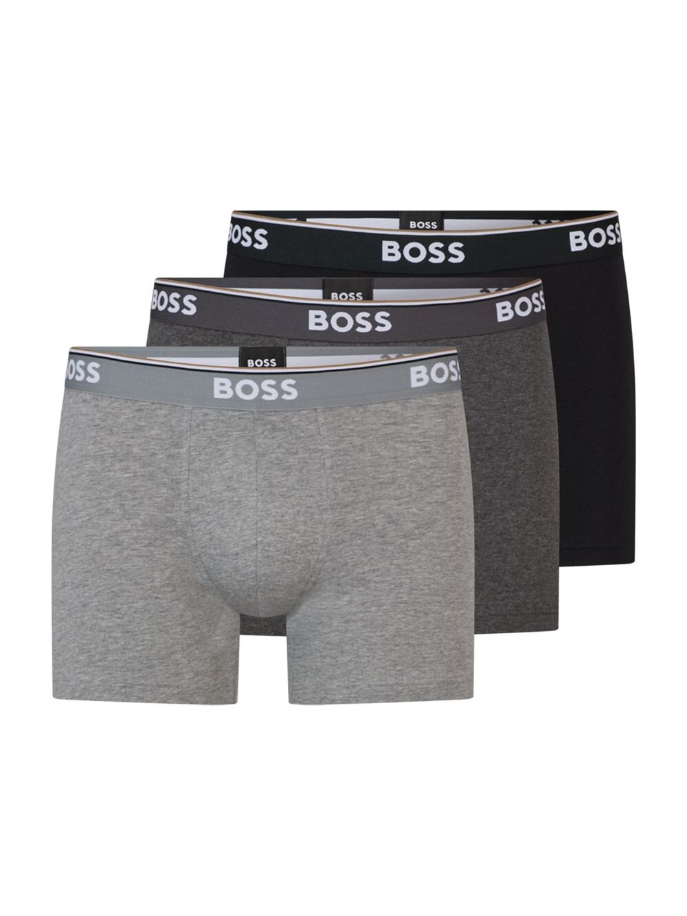 

Набор из трех боксеров из эластичного хлопка с логотипами BOSS