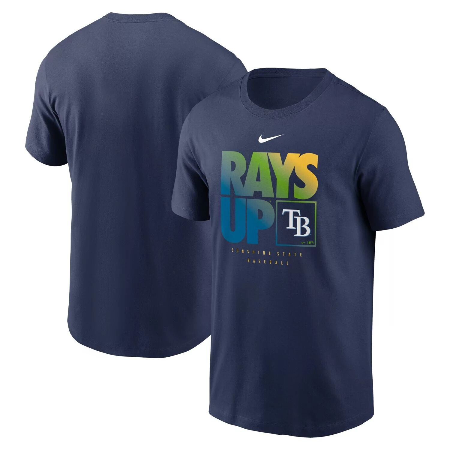 

Мужская темно-синяя футболка с надписью Tampa Bay Rays Local Team Nike, Синий