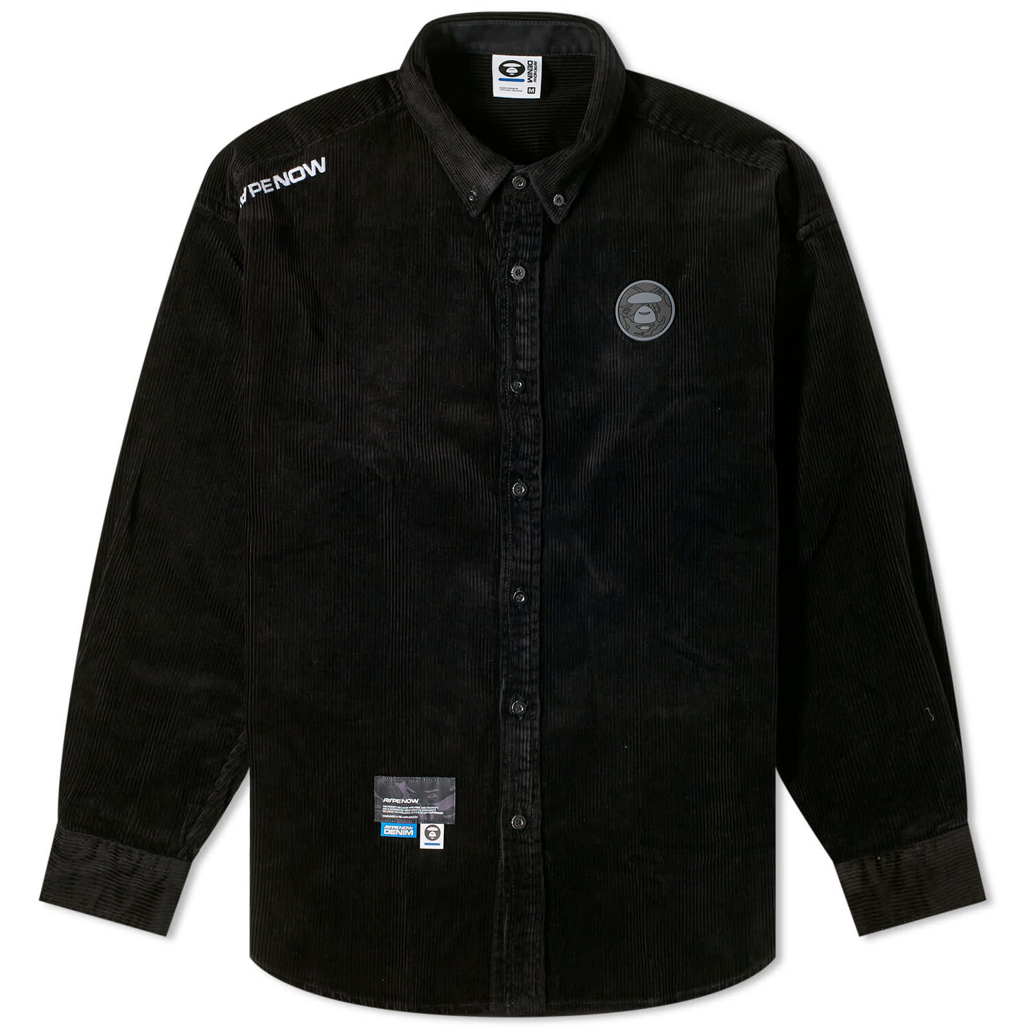 

Рубашка Aape Now Cord Loose Fit, черный