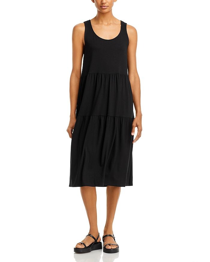 

Многоярусное платье Eileen Fisher, черный