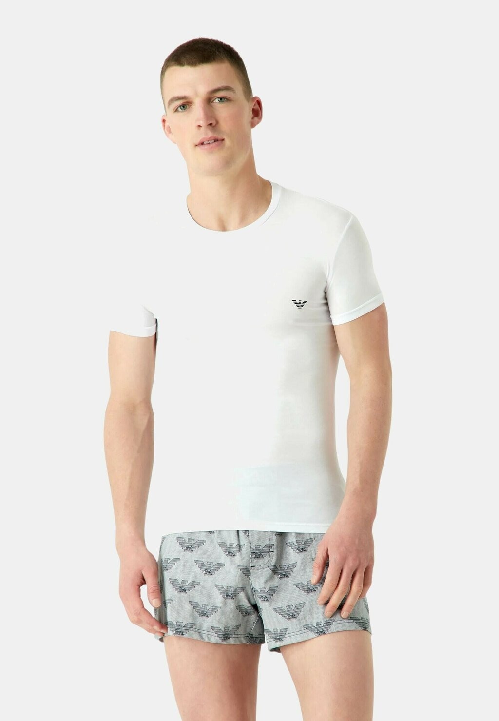 

Базовая футболка 2 PACK Emporio Armani, белый, Коричневый