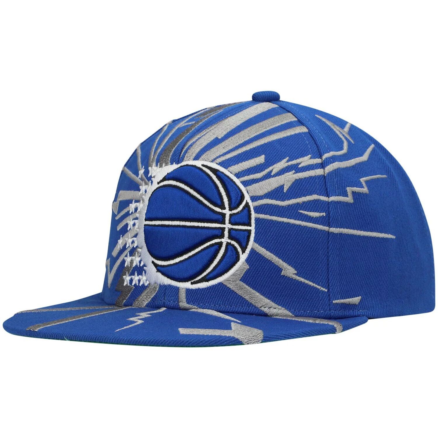 

Мужская кепка Mitchell & Ness Blue Orlando Magic Hardwood Classics Earthquake Snapback Hat