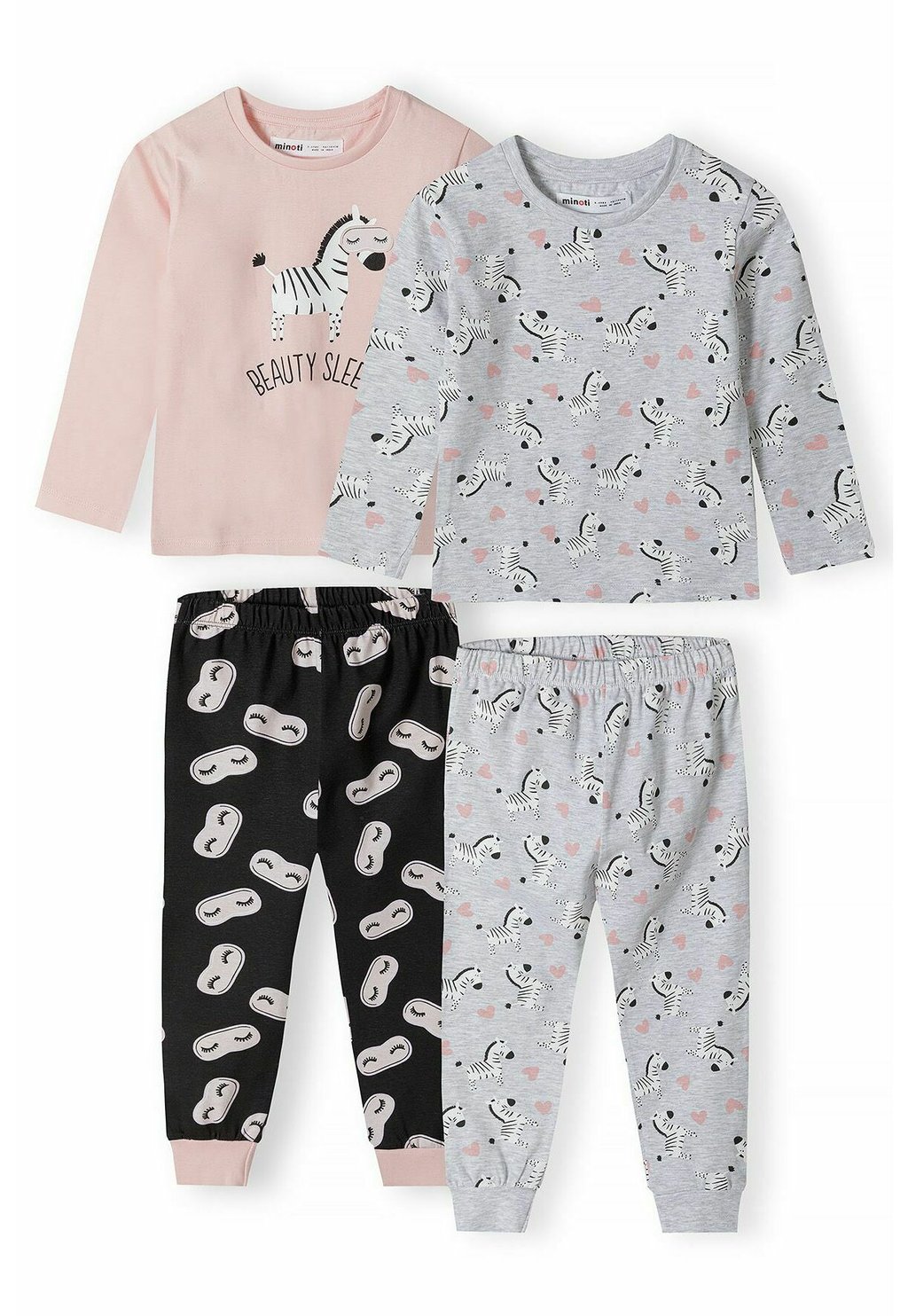 Пижамы 2 Pack Set MINOTI, цвет grey white pink black пижамы slogan set 3 pack next цвет pink grey white