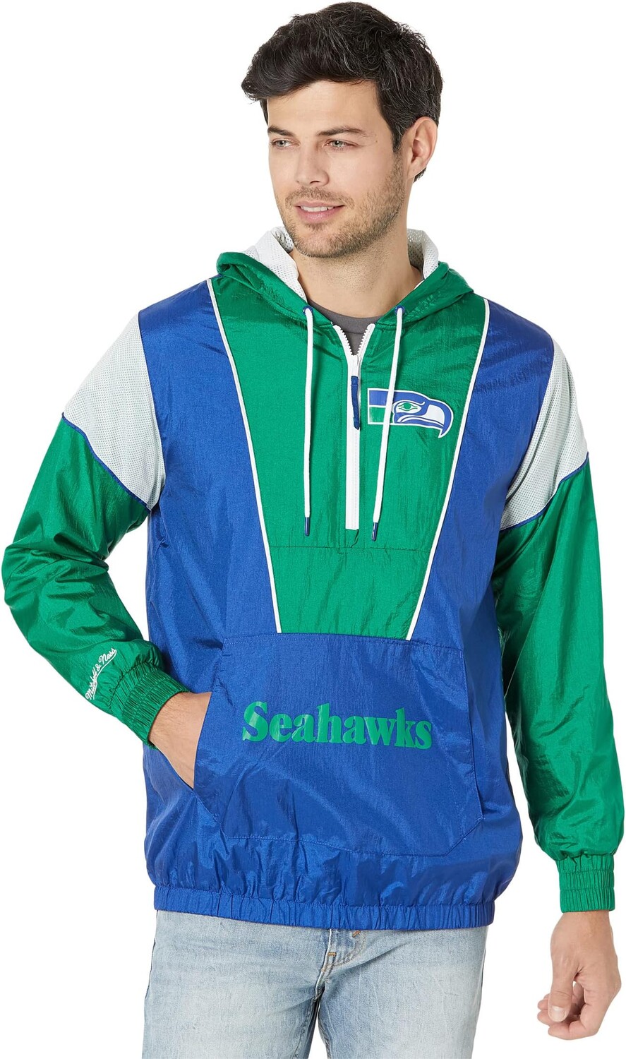

Куртка Mitchell & Ness NFL Highlight Reel Windbreaker Seahawks, цвет Royal