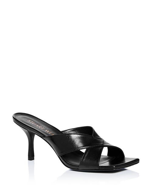 

Женские босоножки без шнуровки Carmen 75 на высоком каблуке Stuart Weitzman, цвет Black