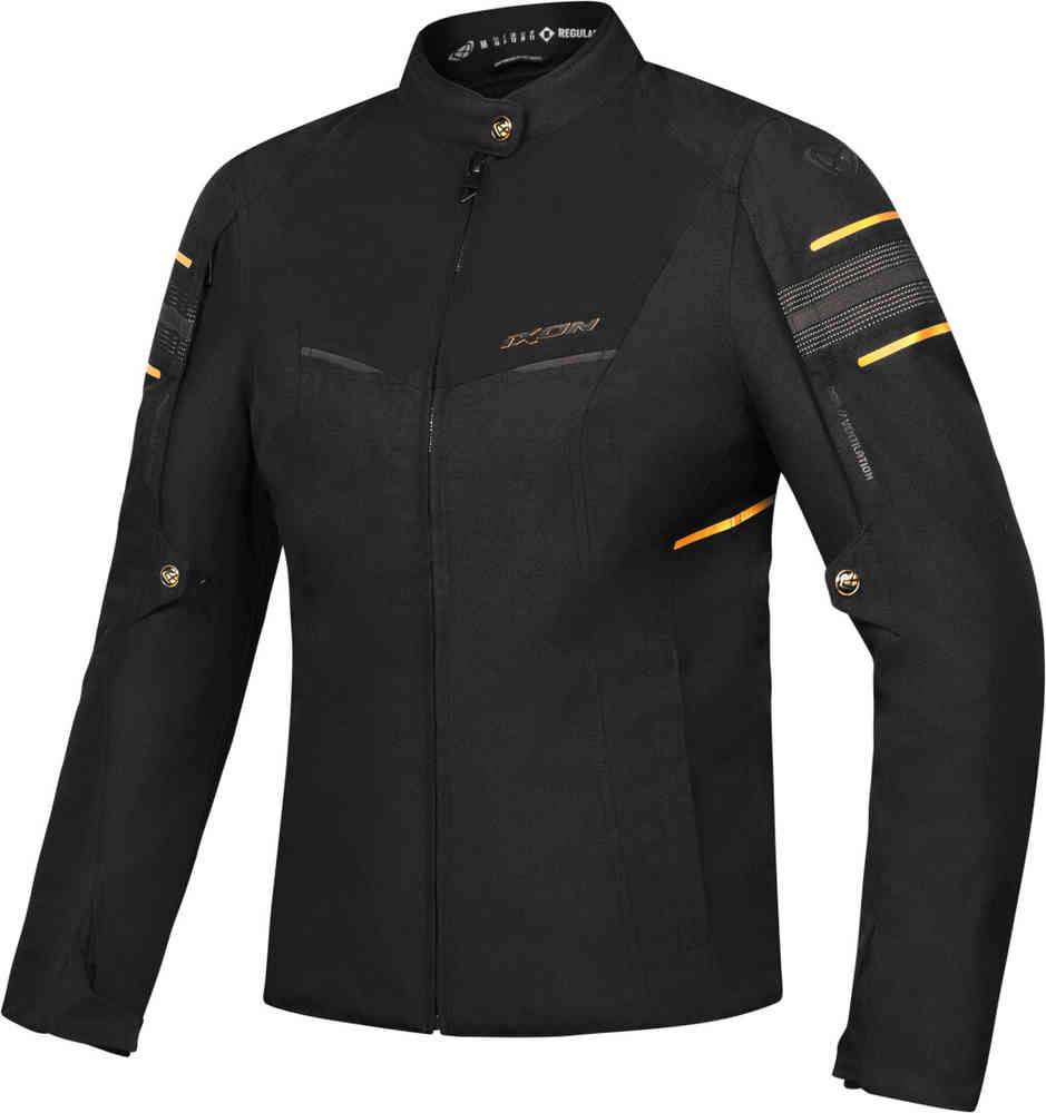 цена Водонепроницаемая женская мотоциклетная текстильная куртка Wilana Ixon, черное золото