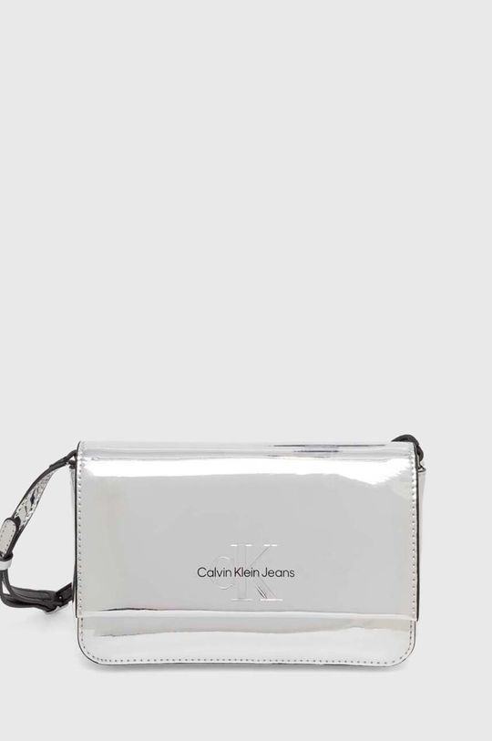 Сумочка Calvin Klein Jeans, серебро сумочка calvin klein jeans sculpted bag цвет frosted almond
