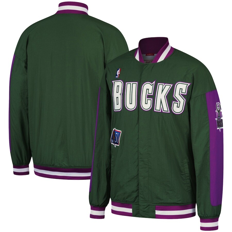 

Куртка Mitchell & Ness Milwaukee Bucks, зеленый