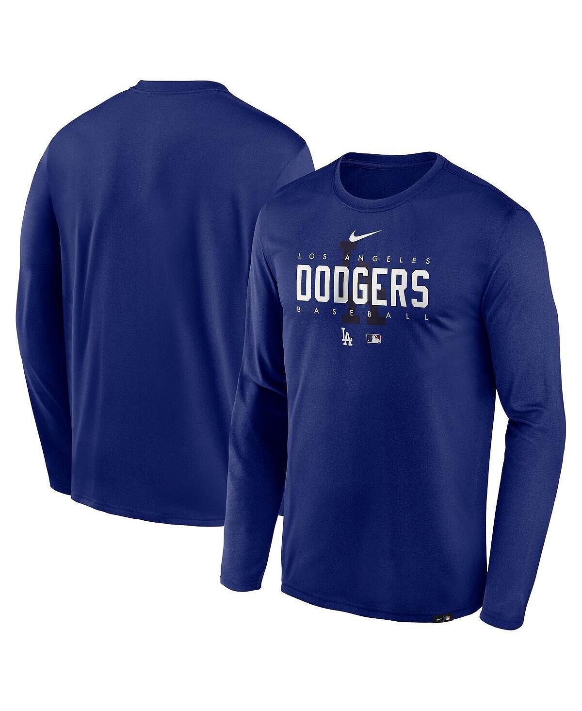 

Мужская футболка с длинным рукавом Royal Los Angeles Dodgers Authentic Collection Team Logo Legend Performance Nike