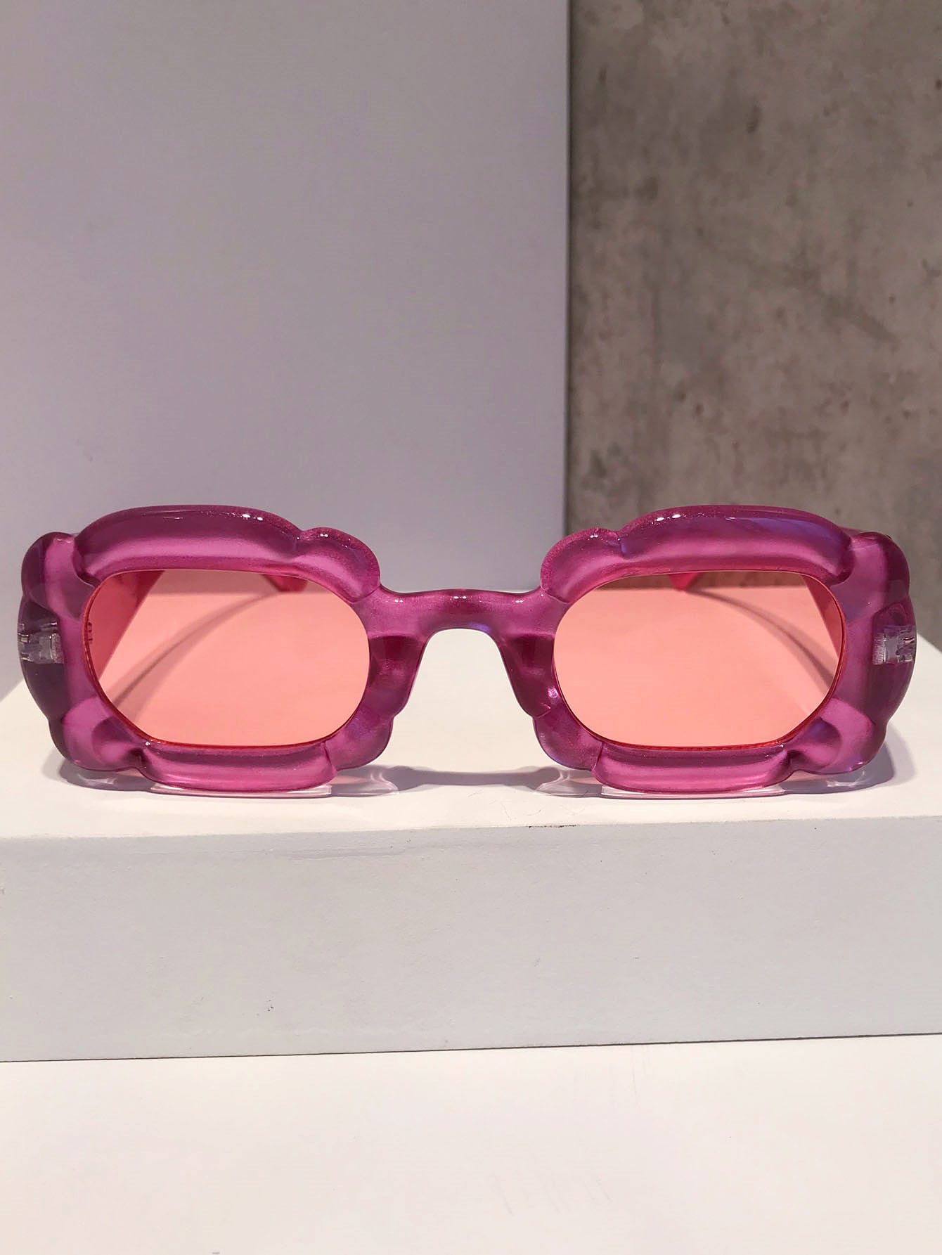 Женские модные очки ярких цветов с квадратной волной и небольшим дизайном