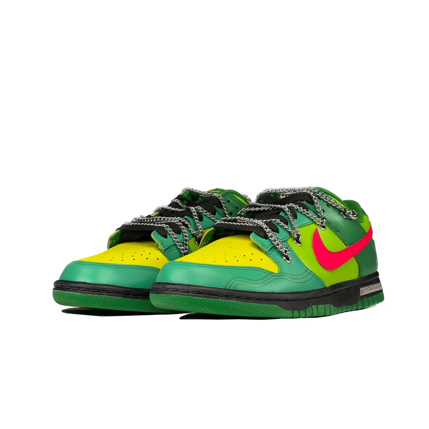 

Кроссовки Nike Dunk Skateboarding Shoes Men Low-top Green/Yellow, зеленый