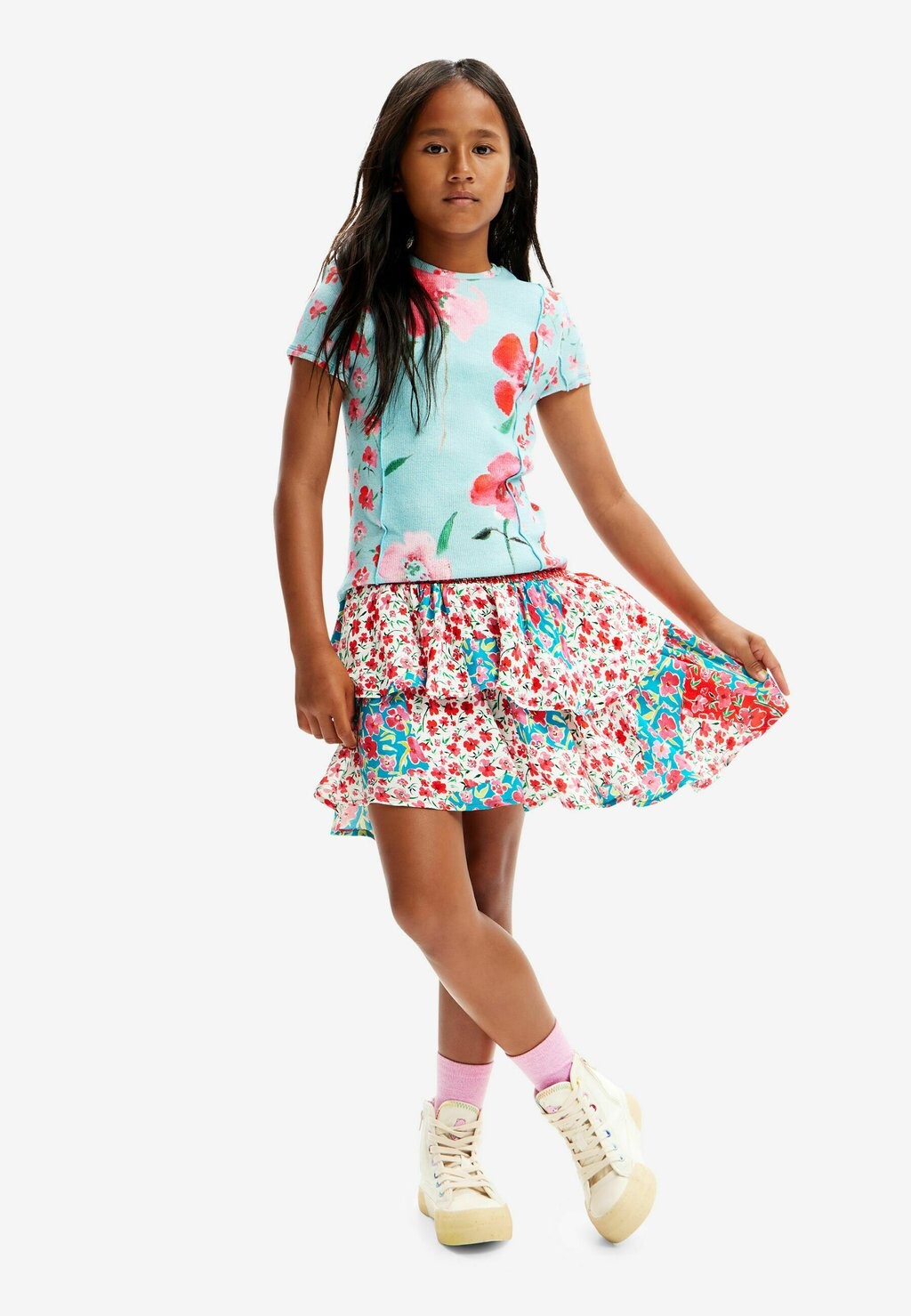 

Юбка А-силуэта RUFFLED Desigual, цвет red