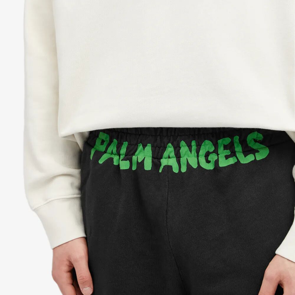 Palm Angels Спортивные шорты с логотипом, черный спортивные шорты palm angels с вышивкой черный
