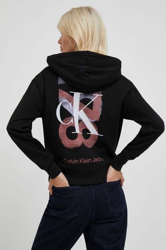 

Хлопковая толстовка Calvin Klein Jeans, черный