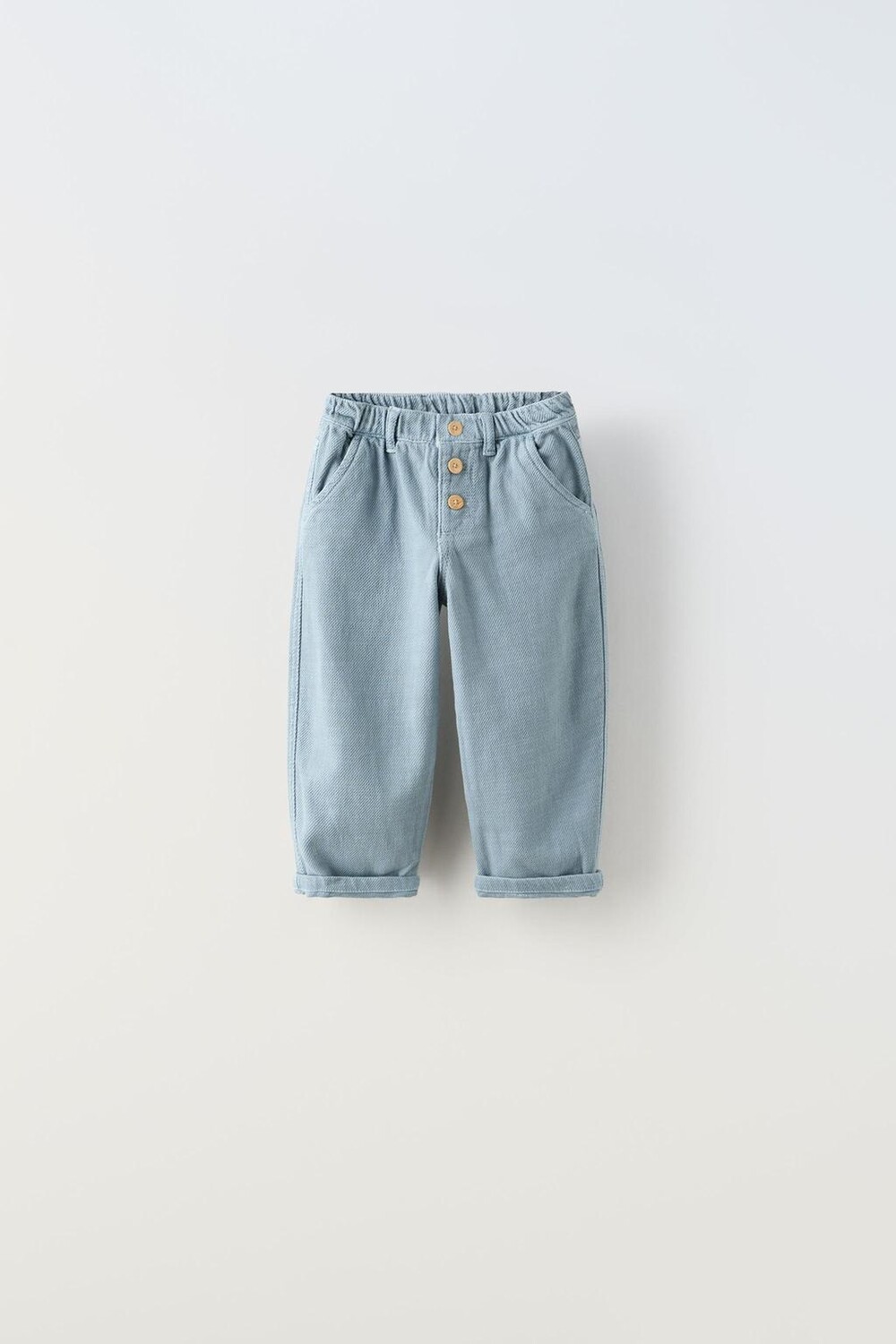 

Супер мягкие брюки на пуговицах ZARA, синий