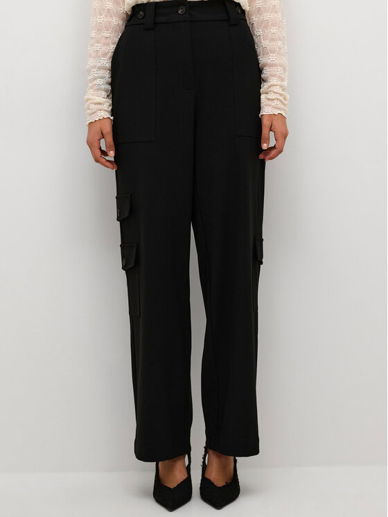 Тканевые брюки классического кроя Karen By Simonsen, черный рубашка классического кроя karen by simonsen белый