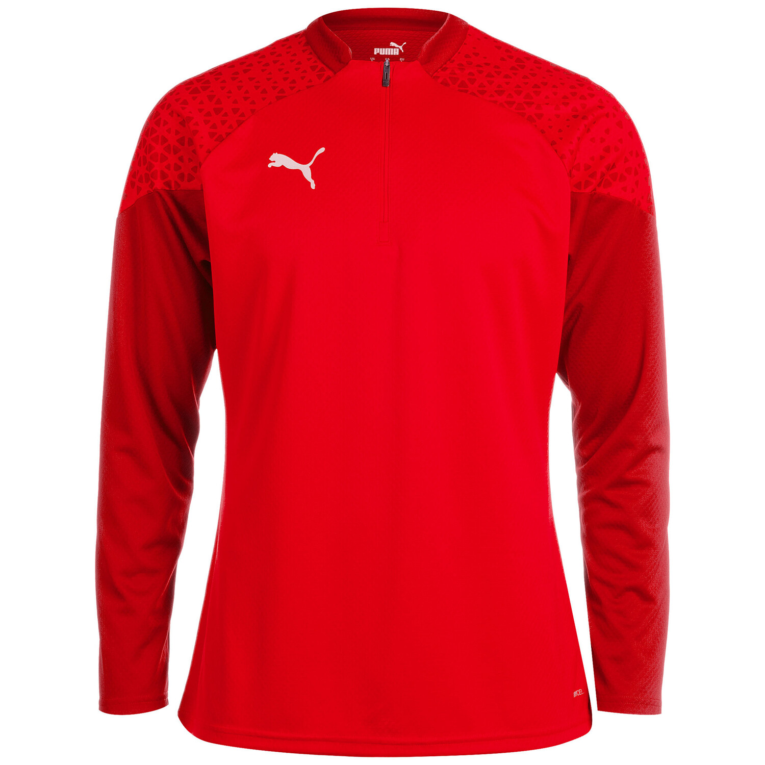 

Лонгслив Puma teamCUP 1/4 Zip, красный