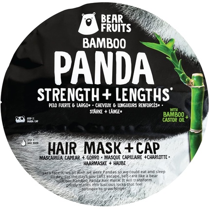 Маска для волос Bear Fruits Bamboo Strength + Long с шапочкой панды 20 мл