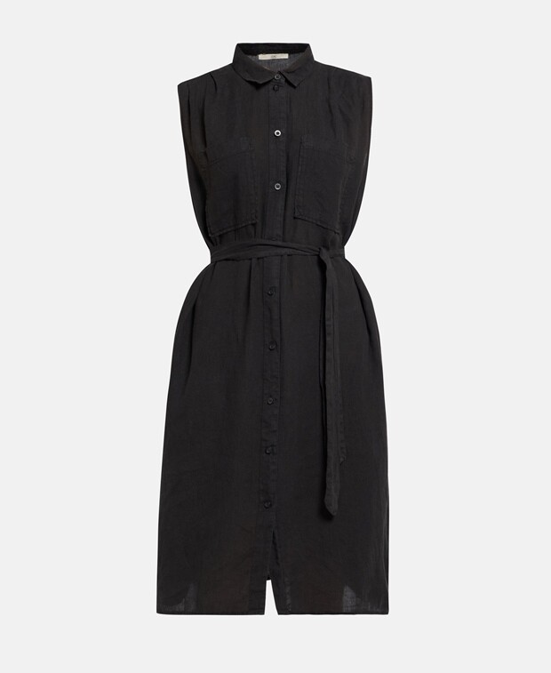 

Льняное платье edc by Esprit, черный