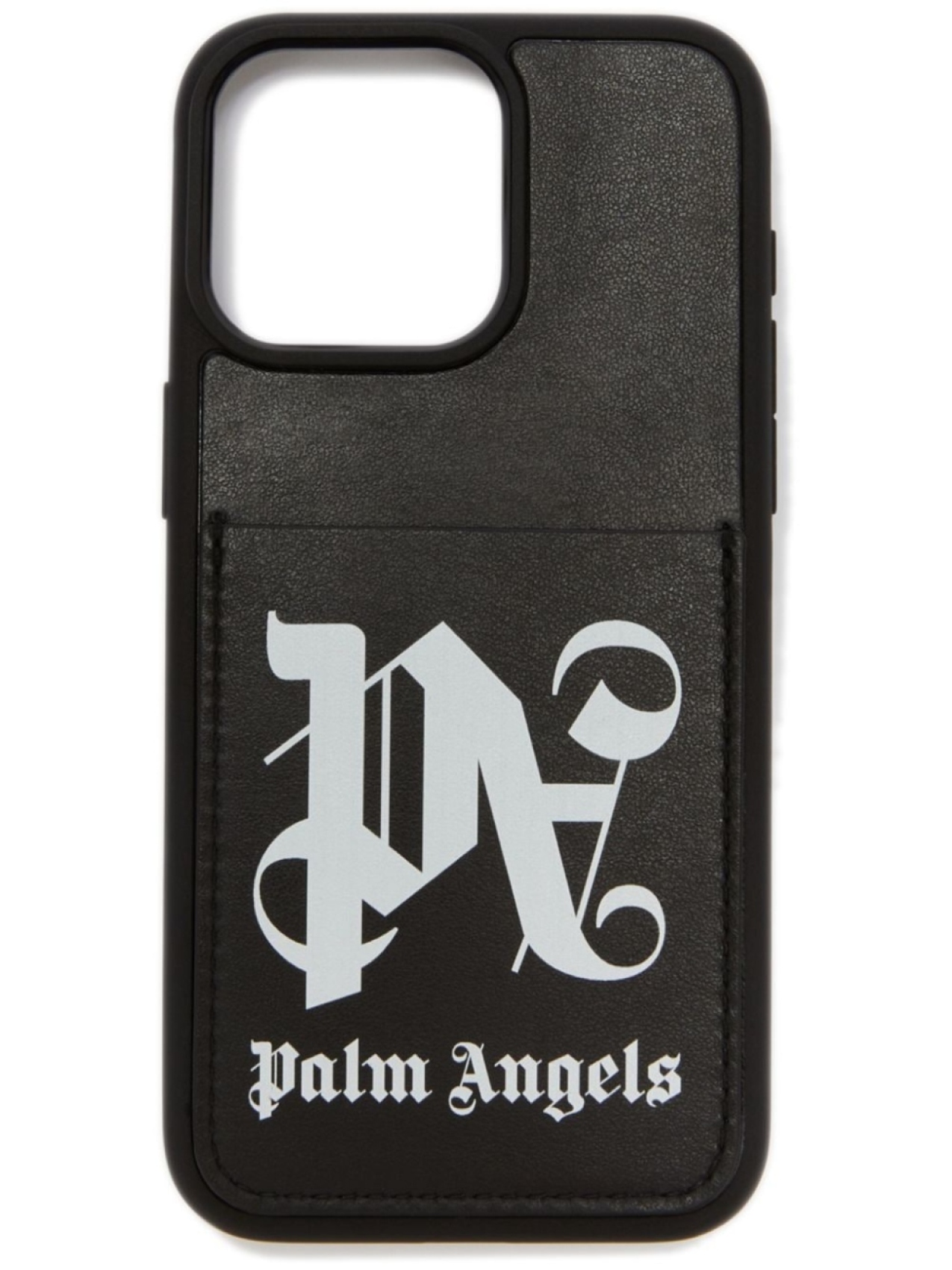 

Palm Angels чехол для iPhone 15 Pro Max с монограммой, черный