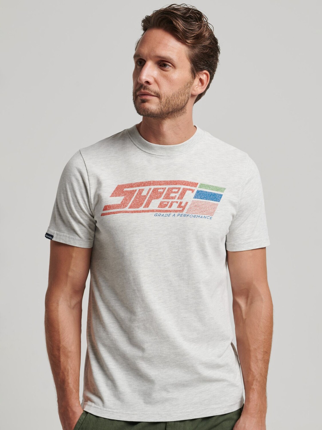 

Винтажная футболка Shapers & Makers Superdry, ледниковый серый мергель