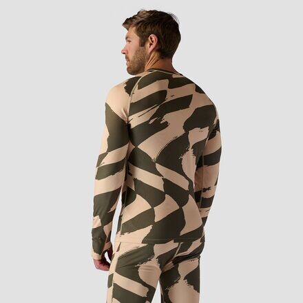 

Легкий базовый слой из полиэстера мужской Stoic, цвет Pebble/Olive Night Wavy Checker Print