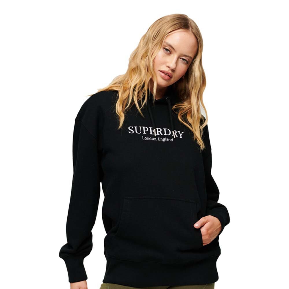 

Толстовка Superdry Code Heraldry Oversized, черный
