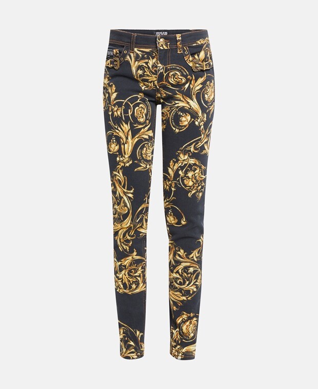 

Джинсы узкого кроя Versace Jeans Couture, черный