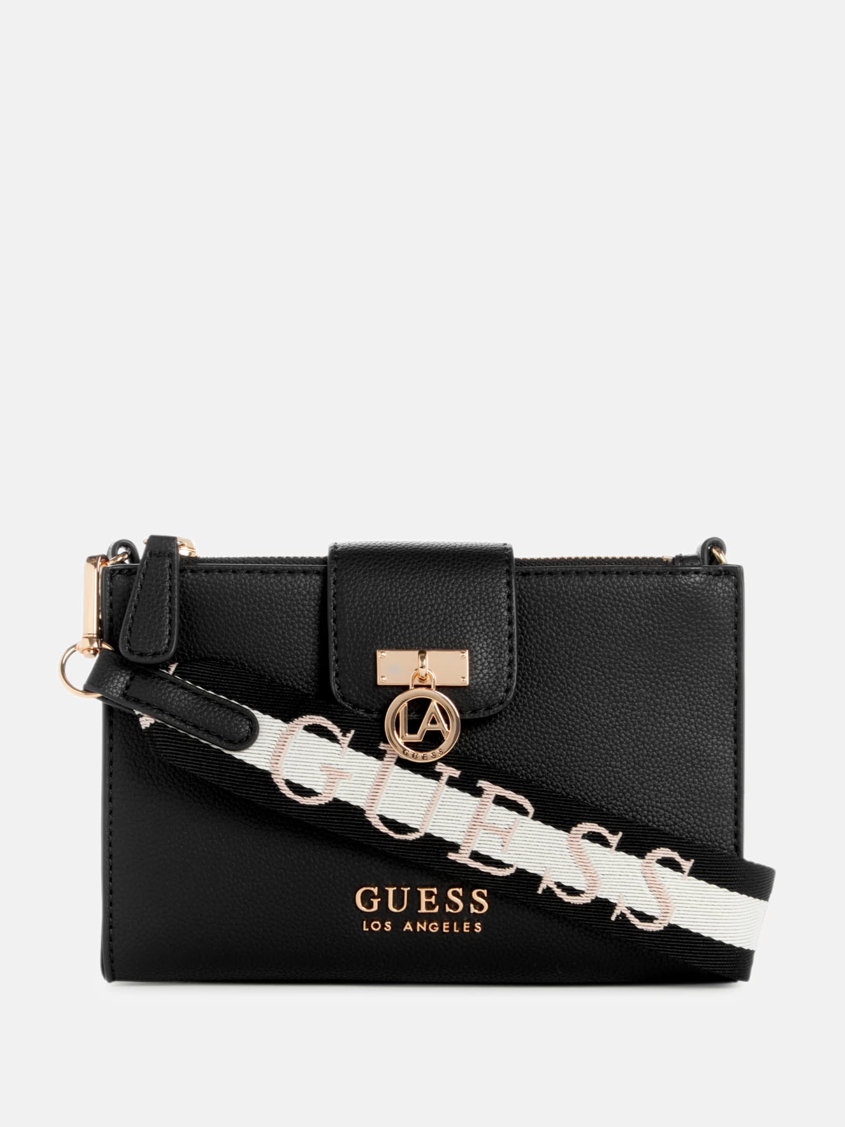 

Миниатюрная сумка через плечо Highmeadow на молнии Guess Factory, черный