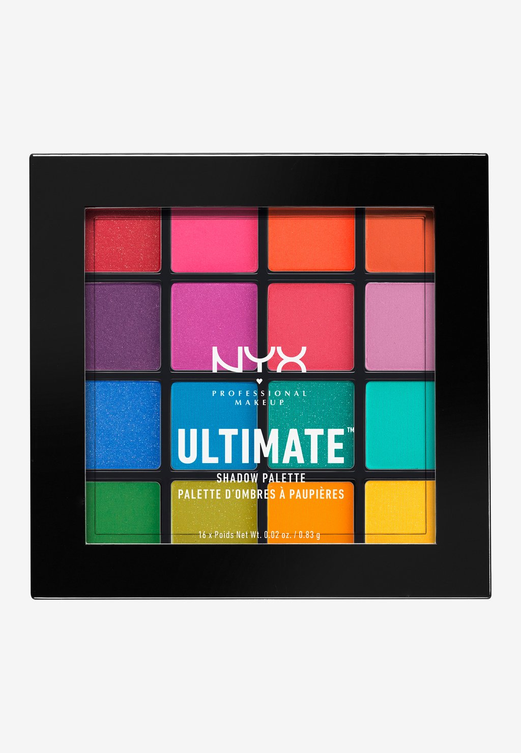 

Палитра теней для век ULTIMATE SHADOW PALETTE Nyx Professional Makeup, цвет 4 brights