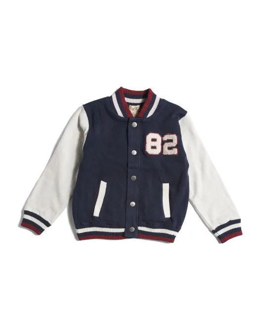 

Кардиган Little Boys Letterman E Of M, цвет Peacoat